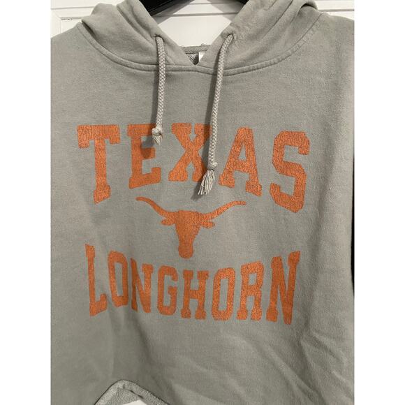 Texas Longhorns Cropped Hoodie Sweatshirt Women's Size M - Picture 2 of 5